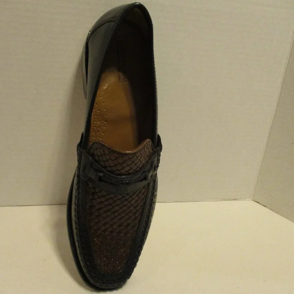 Florsheim Shoes Men 9 Black Brown Interview Business Travel Dress Shoes